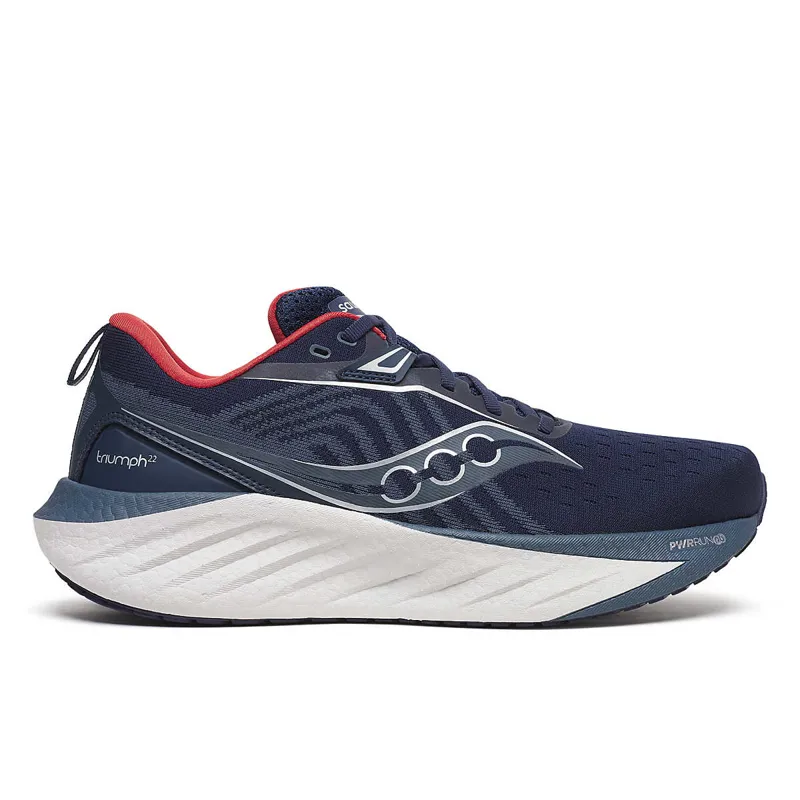 Saucony Men's Triumph 22 Neutral Running Shoes in Navy/Dusk 