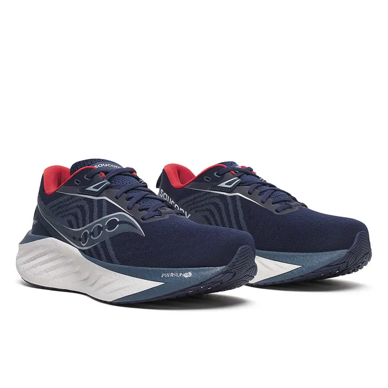 Saucony Men's Triumph 22 Neutral Running Shoes in Navy/Dusk -5