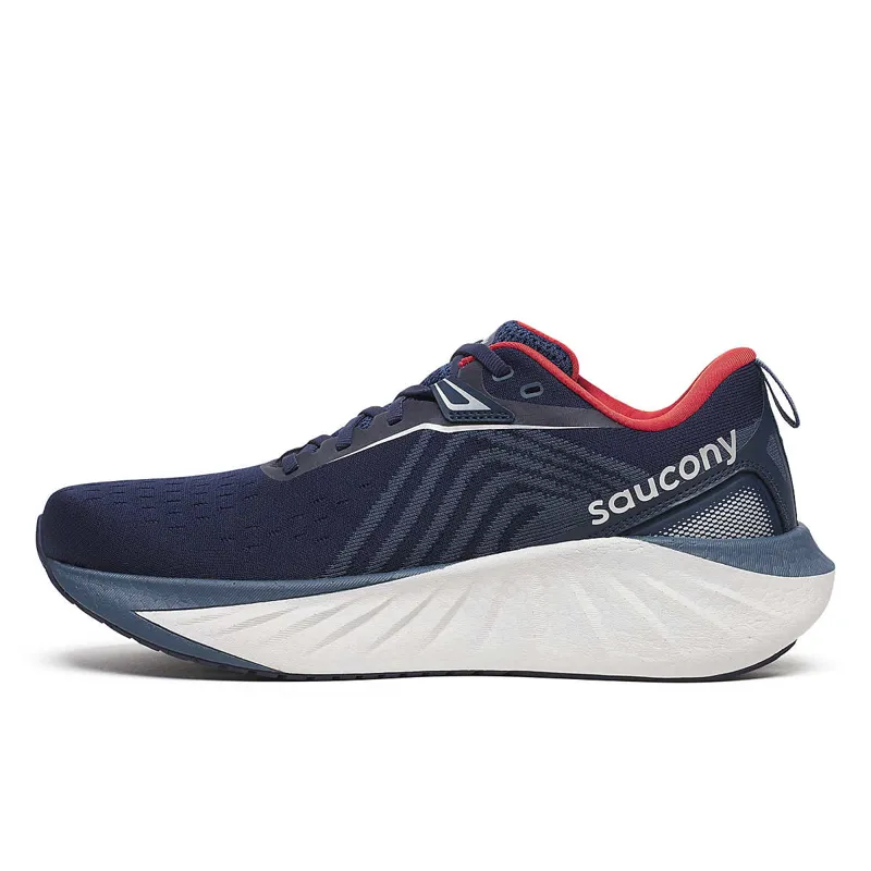Saucony Men's Triumph 22 Neutral Running Shoes in Navy/Dusk -4