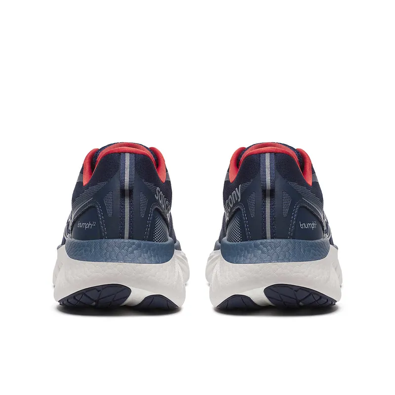 Saucony Men's Triumph 22 Neutral Running Shoes in Navy/Dusk -3