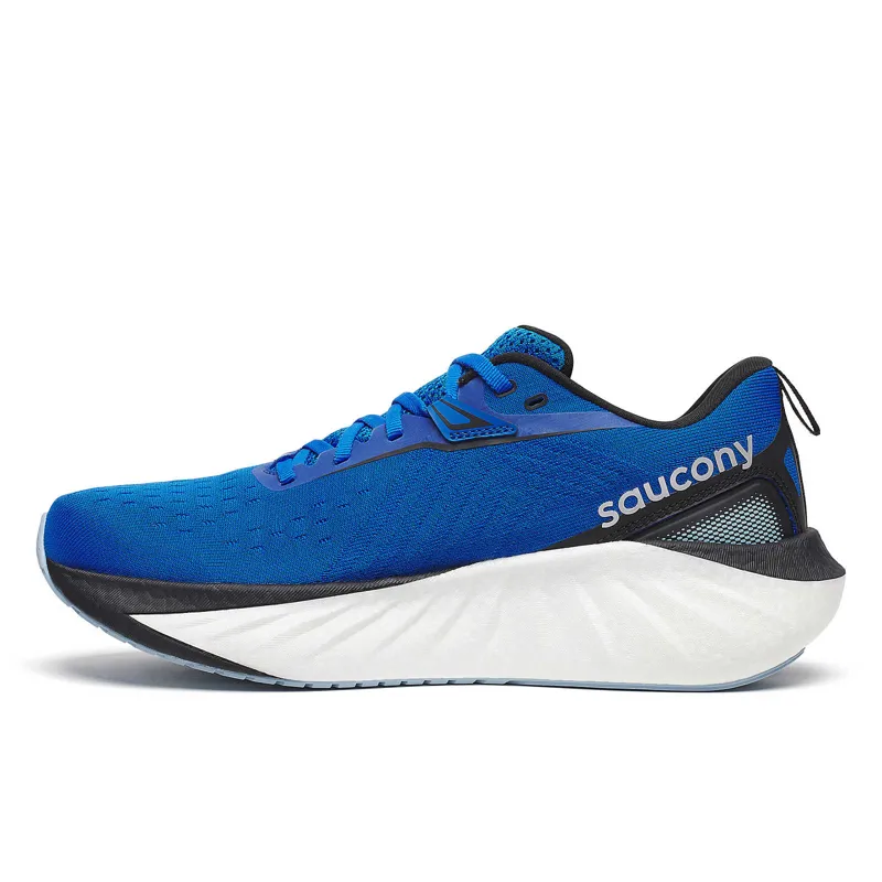 Saucony Men's Triumph 22 Neutral Running Shoes in Blue Skydiver/Black-4