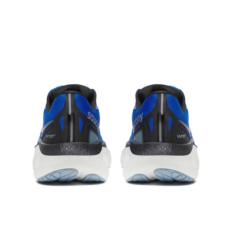 Saucony Men's Triumph 22 Neutral Running Shoes in Blue Skydiver/Black-3