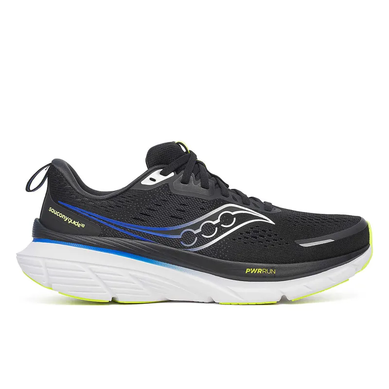 Saucony Men's Guide 18 Stability Shoes in Black/Lapis 