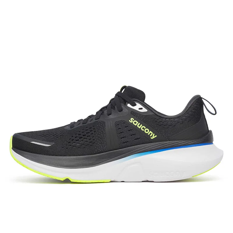 Saucony Men's Guide 18 Stability Shoes in Black/Lapis -5