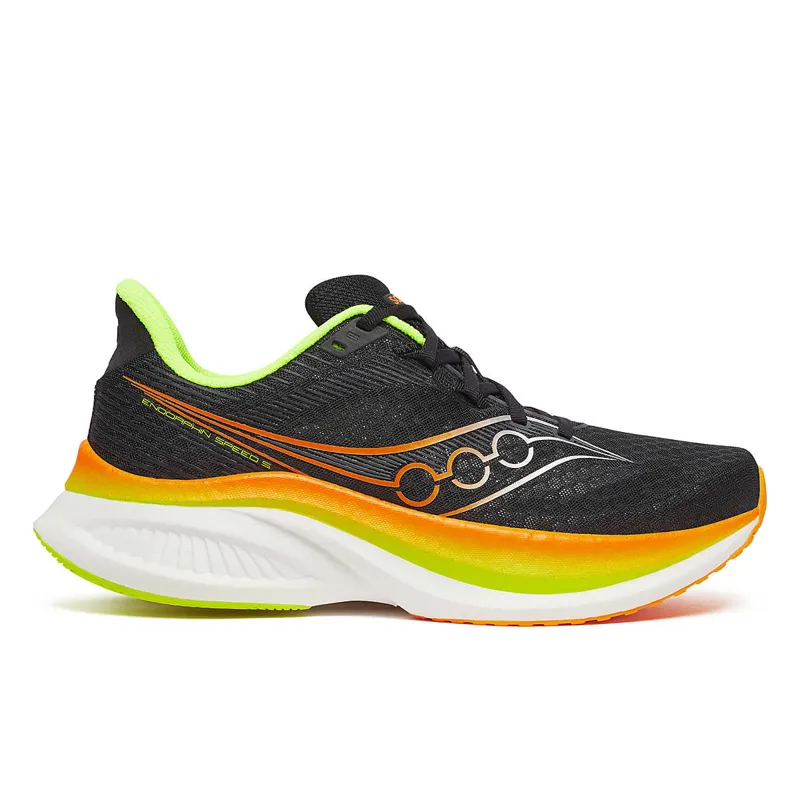 Saucony Men's Endorphin Speed 5 Running Shoes in Black/VO2 