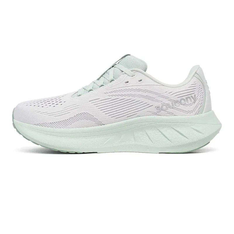 Saucony Women's Ride 18 Running Shoes in Fog/Mist-2