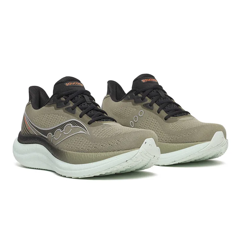 Saucony Men's Triumph 23 Running Shoes in Laurel/Black-1