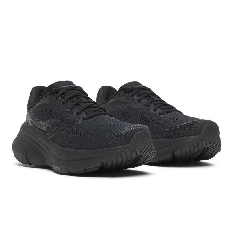 Saucony Men's Guide 19 Stability Trainers in Triple Black -1