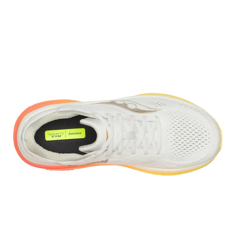 Saucony Men's Guide 19 Running Shoes in Ivory/Fire -2