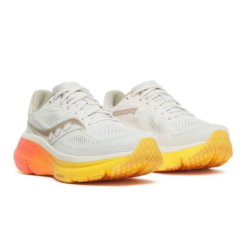 Saucony Men's Guide 19 Running Shoes in Ivory/Fire -1