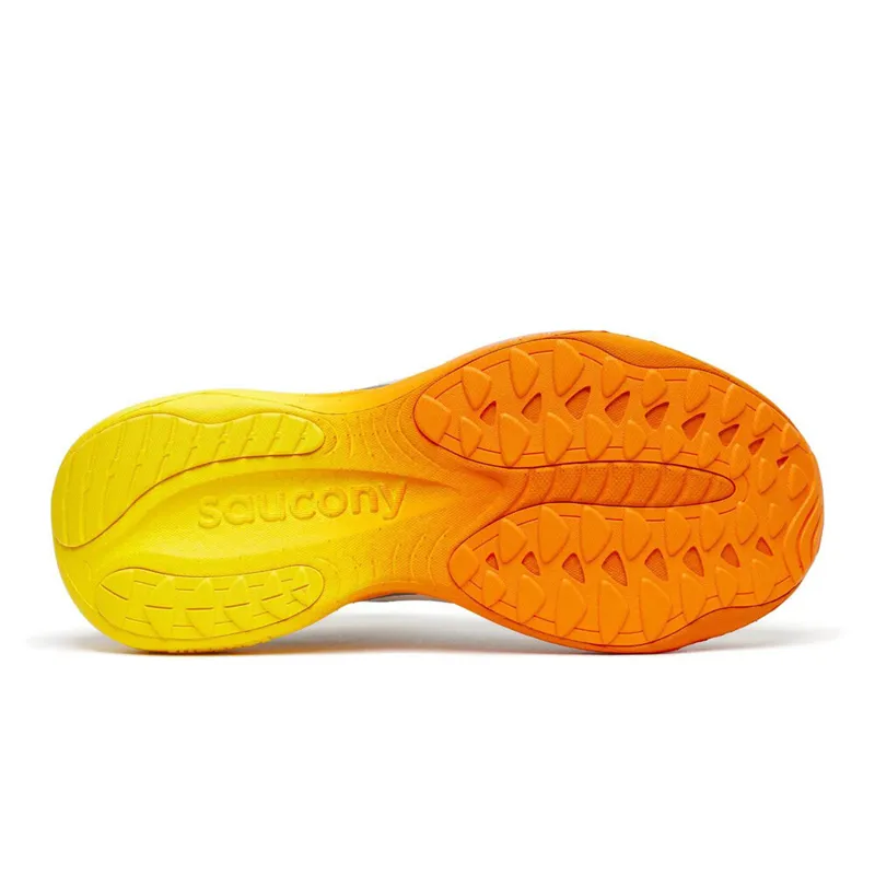 Saucony Men's Ride 19 Neutral Running Shoes in Cadet/Fuego -5