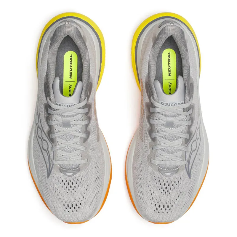 Saucony Men's Ride 19 Neutral Running Shoes in Cadet/Fuego -4