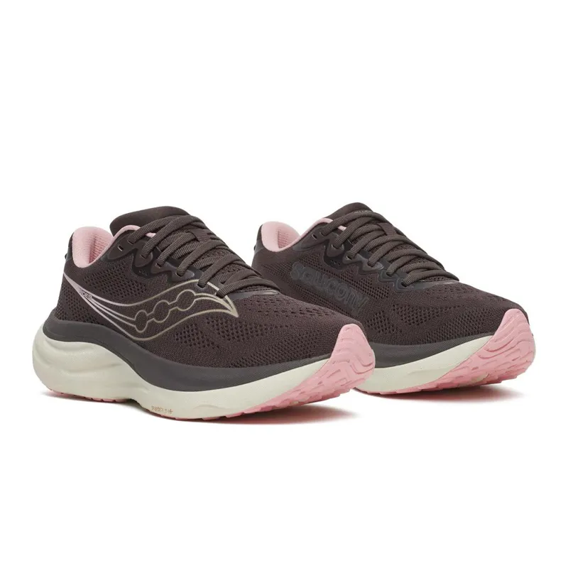 Saucony Women's Ride 19 Running Shoes in Torte/Eggshell-1