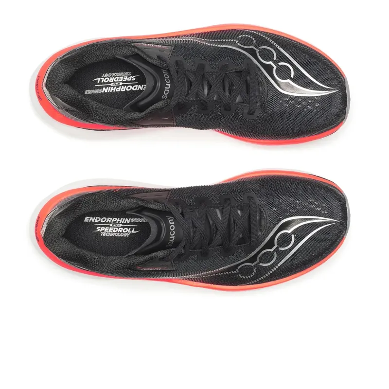 Saucony Men's Endorphin Azura Running Shoes in Black/Vizired  -3