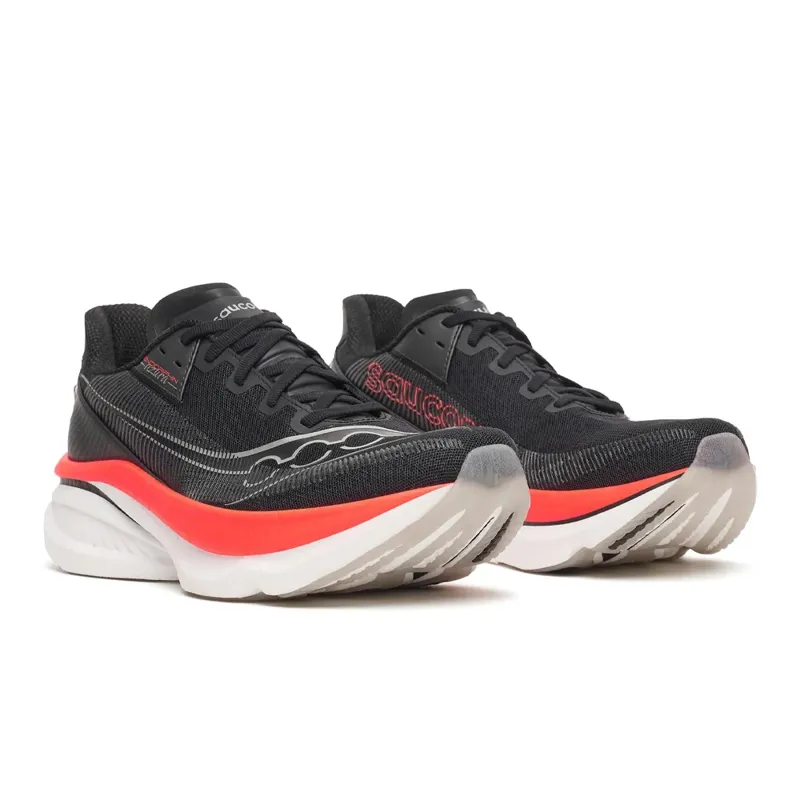 Saucony Men's Endorphin Azura Running Shoes in Black/Vizired  -1