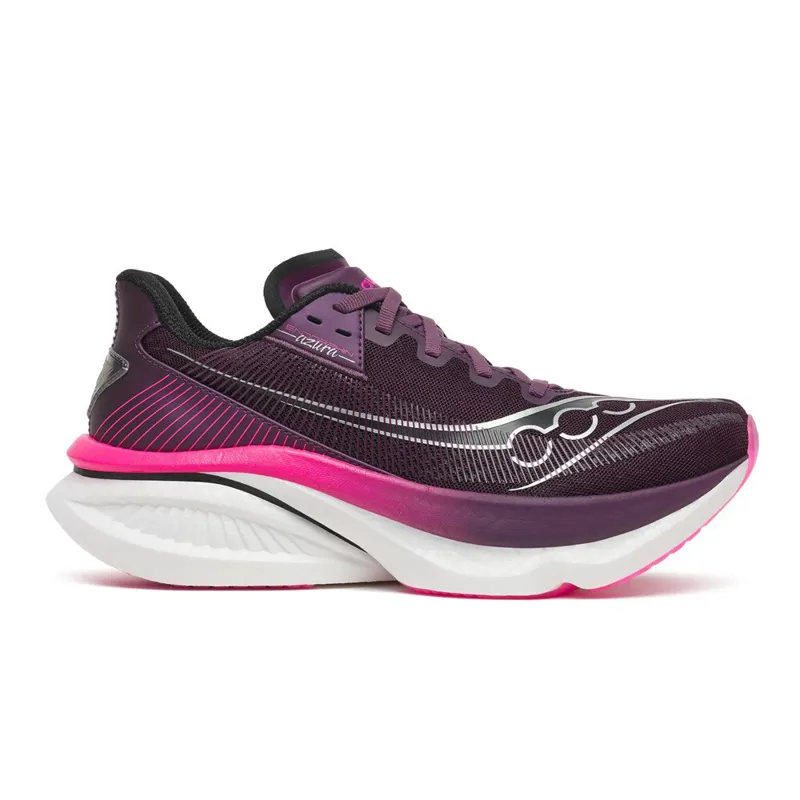 Saucony Women's Endorphin Azura Running Shoes in Eggplant/Shock 