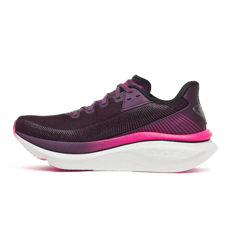 Saucony Women's Endorphin Azura Running Shoes in Eggplant/Shock -4