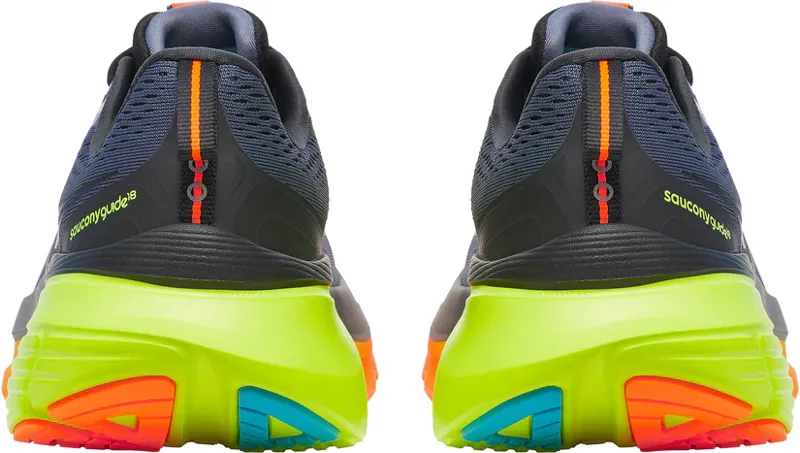 Saucony Men's Guide 18 Running Shoes in Shadow/Vizi-2