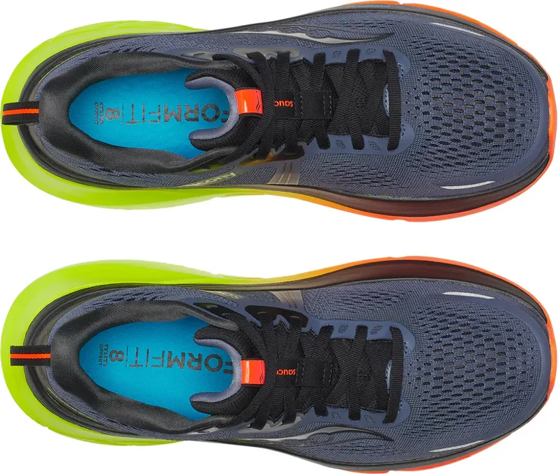 Saucony Men's Guide 18 Running Shoes in Shadow/Vizi-3