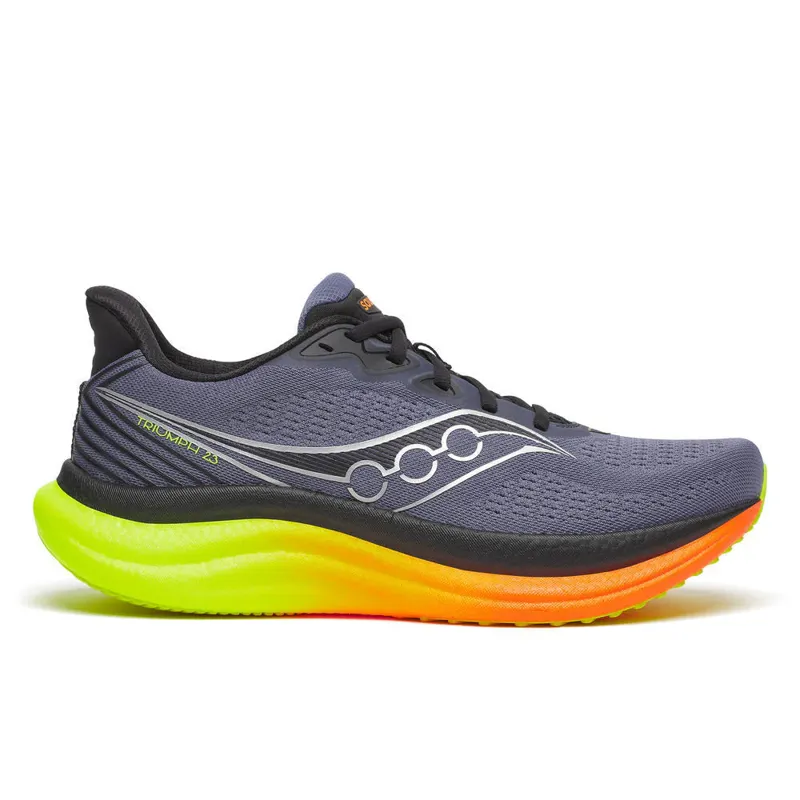 Saucony Men's Triumph 23 Running Shoes in Shadow/Vizi