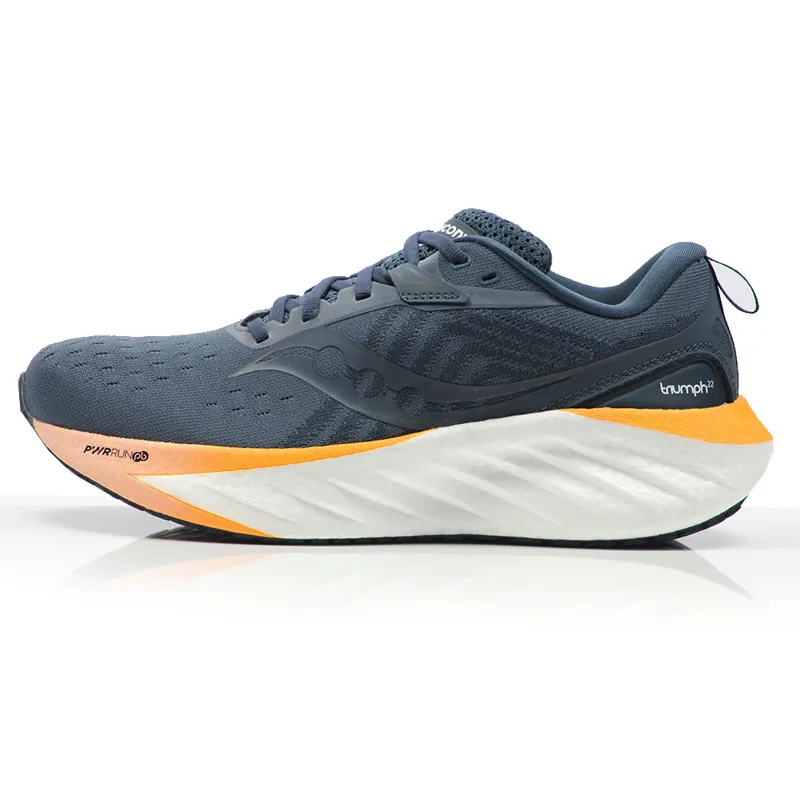 Saucony Women's Triumph 22 Running Shoes in Dusk / Peel Bleu-1