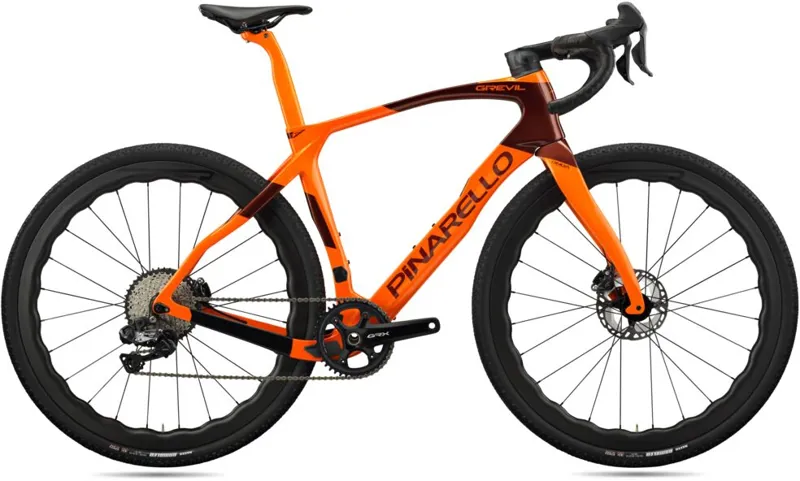 Pinarello Grevil F9 Disc GRX815 Di2 Gravel Bike in Stone Orange