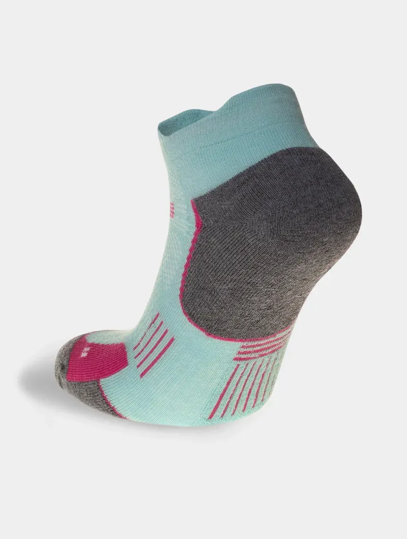Hilly Supreme Socklet for Runners - Aqua/Grey Marl-2