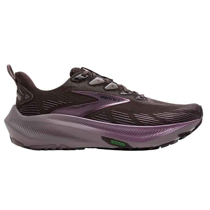 Brooks Women's Ghost Trail Running Shoes in Raisin/Purple/Metallic-6