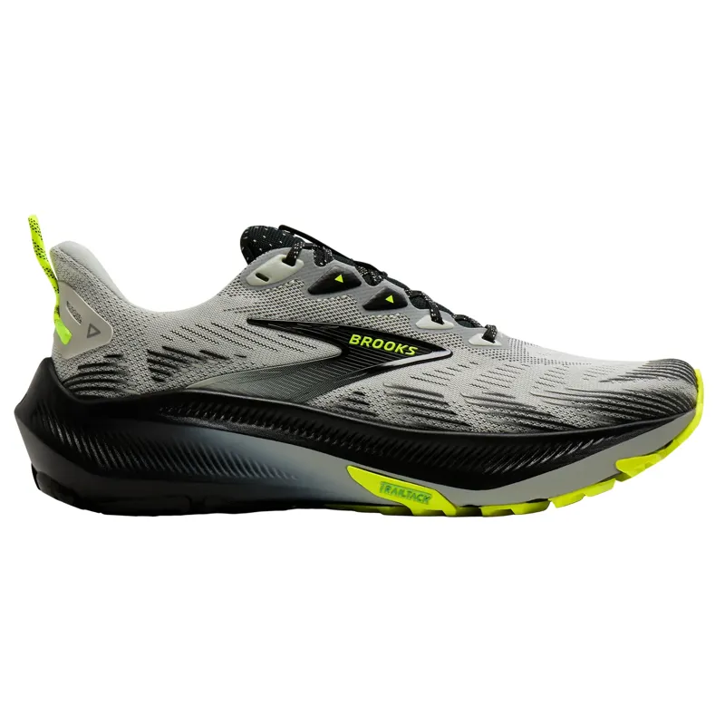 Brooks Men's Ghost Trail Running Shoes in Grey/Black/Nightlife