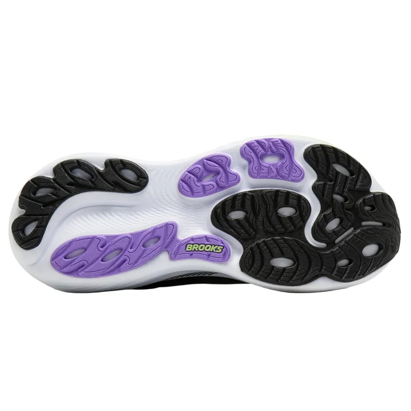 Brooks Women's Adrenaline GTS 25 Running Shoes in Black/Pearl/Purple-6