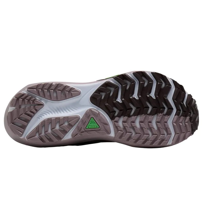Brooks Women's Ghost Trail Running Shoes in Raisin/Purple/Metallic-5