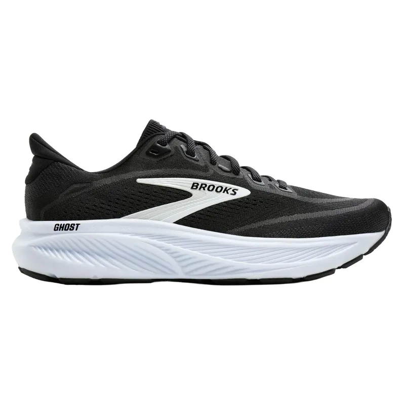 Brooks Men's Ghost 18 Running Shoes in Black/Grey/White