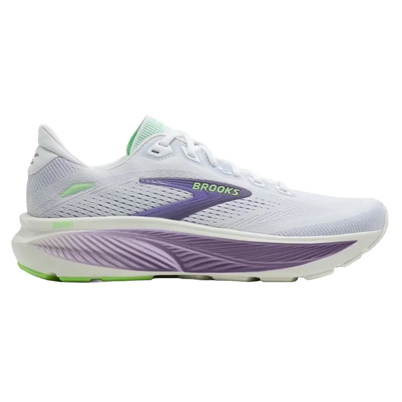 Brooks Women's Ghost 18 Running shoes in White/Purple Hebe/Green