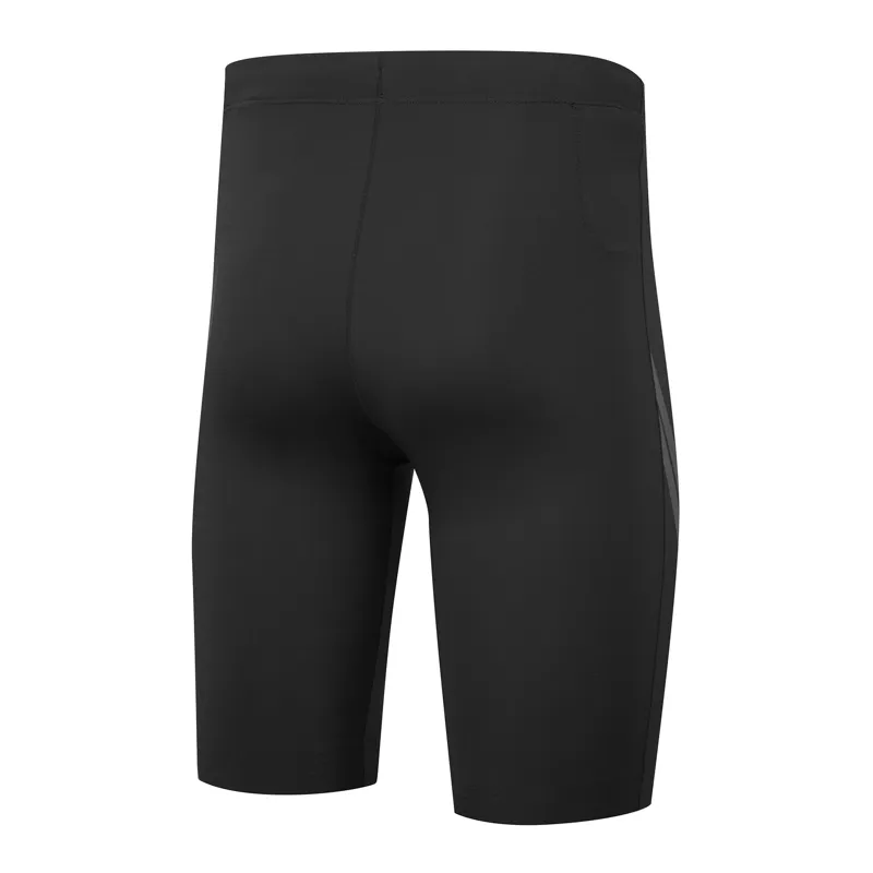 Ronhill Men's Tech 10 Inch Running Shorts - Half Length Tight in All Black -1