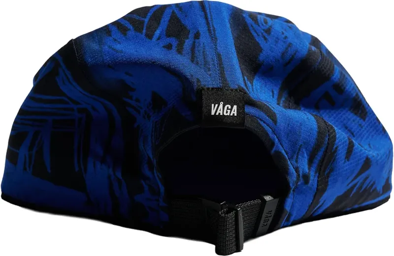 Vaga Scribble Running Cap in Electric Blue Black-1