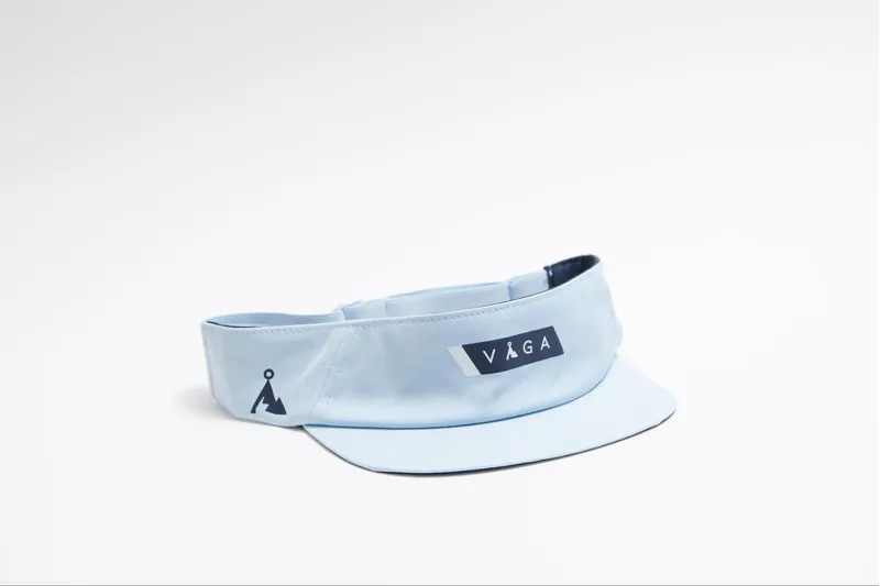 Vaga Feather Racing Visor for Runners in Pale Blue / Navy Blue