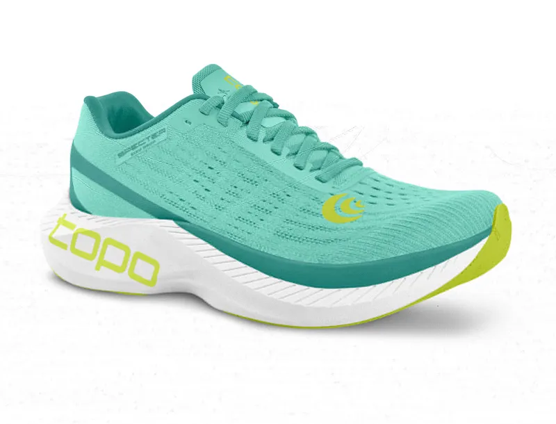Topo Athletic Women's Specter Running Shoes in Aqua/Lime-1