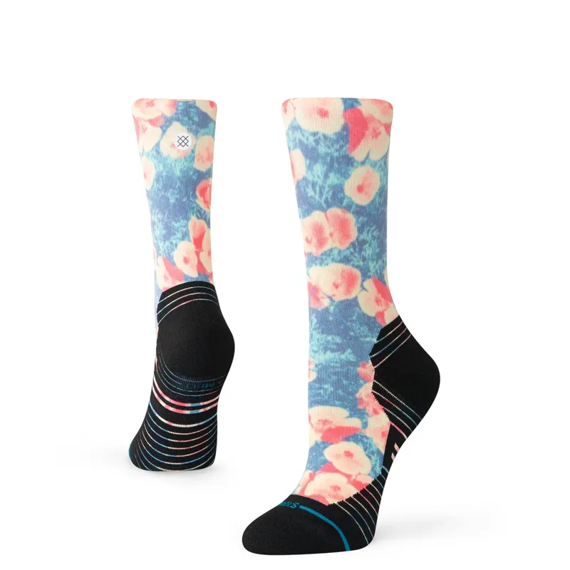 Stance Socks Women's Pop Light Crew Running Socks in  Black-3