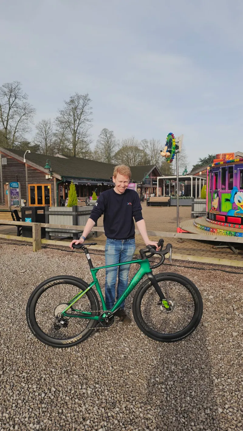 Wilier Rave SLR ID2 Grx Di2 1x12 Gravel Bike in Green - Medium-1