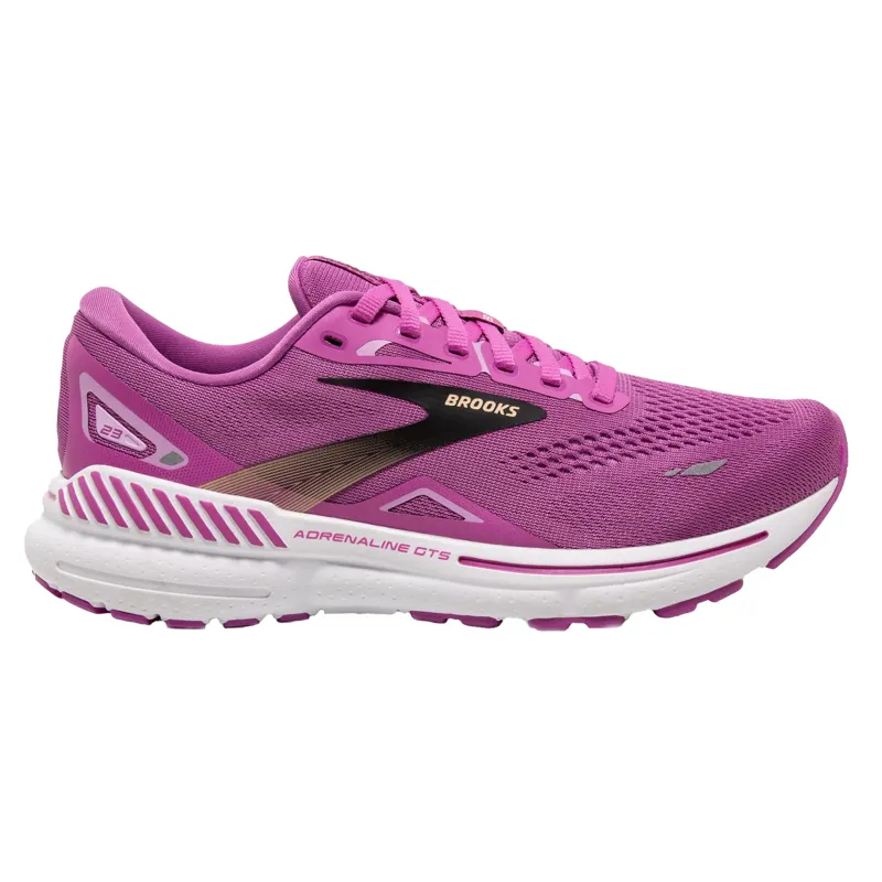 Brooks Women's Adrenaline GTS 23 Running Shoes in Orchid/Black/Purple