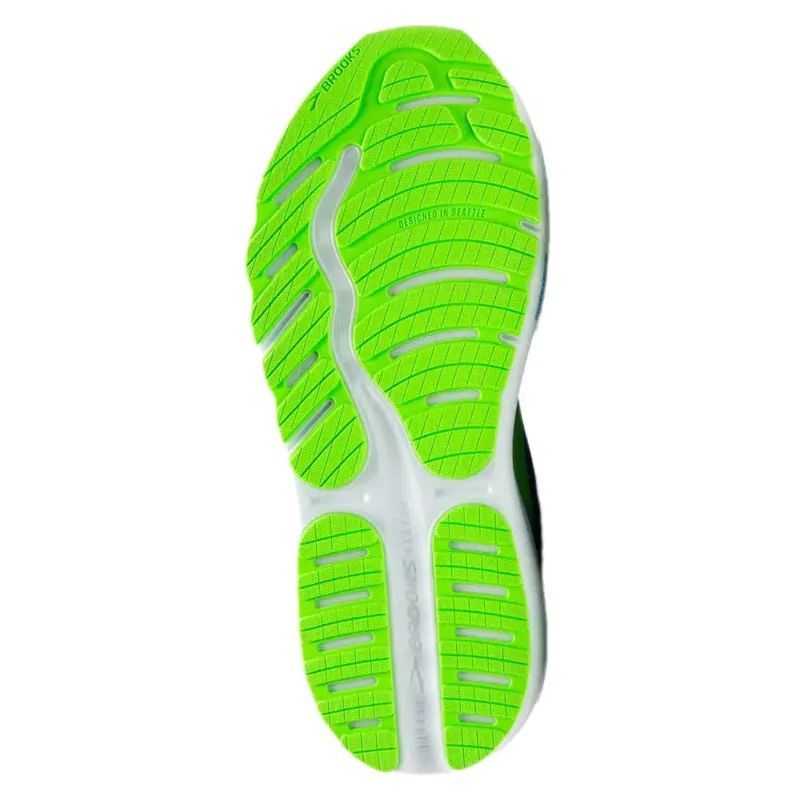 Brooks Men's Ghost Max 2 Running Shoe in Blue/Green Gecko/Peacoat-4