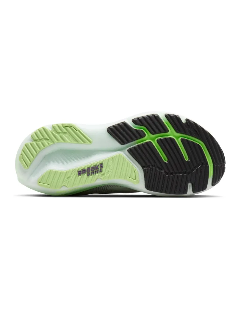 Brooks Men's Glycerin 23 Running Shoes in Antarctica/Grape/Green Gecko-3