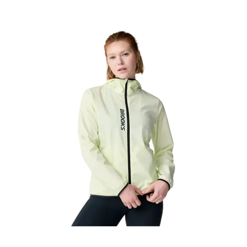 Brooks Women's Canopy Running Jacket in Luminary/Black