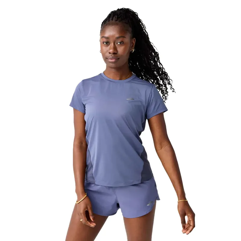 Brooks Sprint Free Short Sleeve 3.0 Top in Nightshadow/Dk Nightshadow