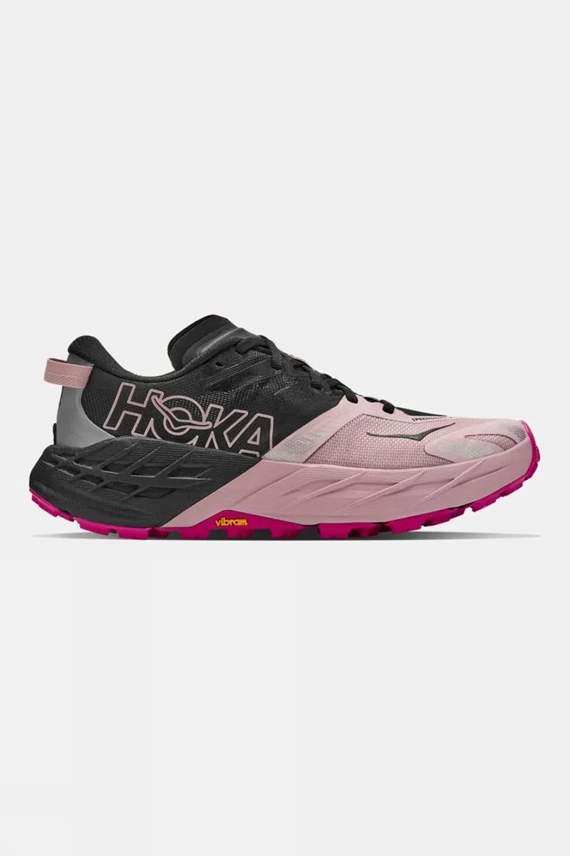 Hoka Women's Speedgoat 7 Trail Running Shoes in Black/Pink Opal-7