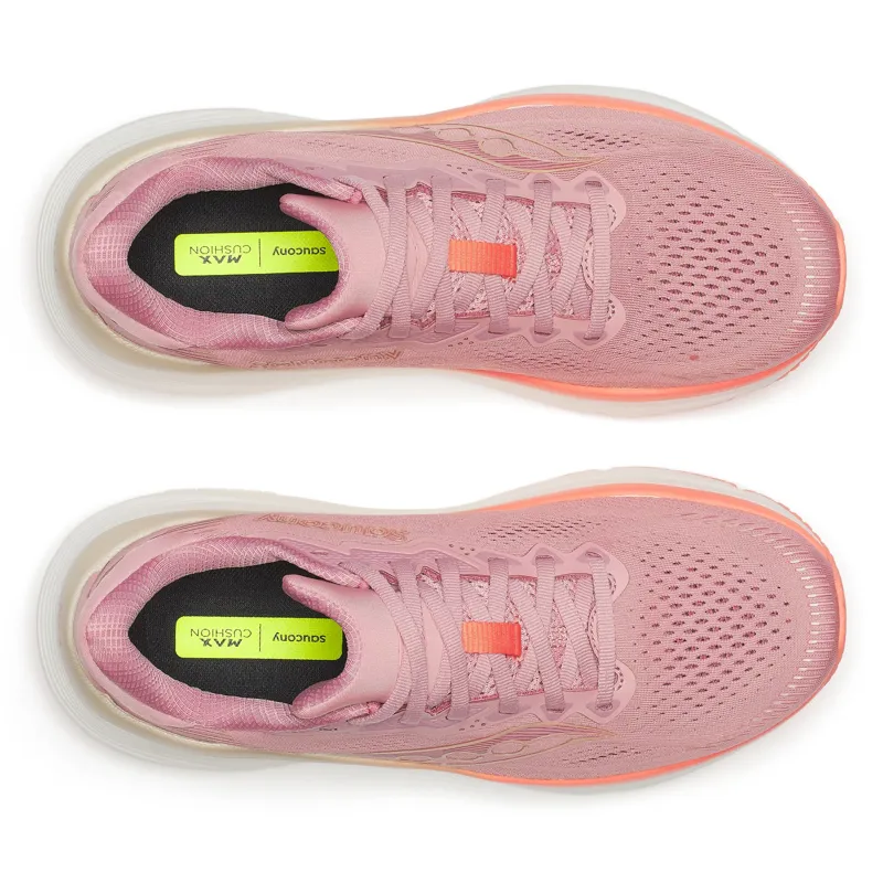 Saucony Women's Guide 19 Running Shoes in Mauve/Salmon Rose-3