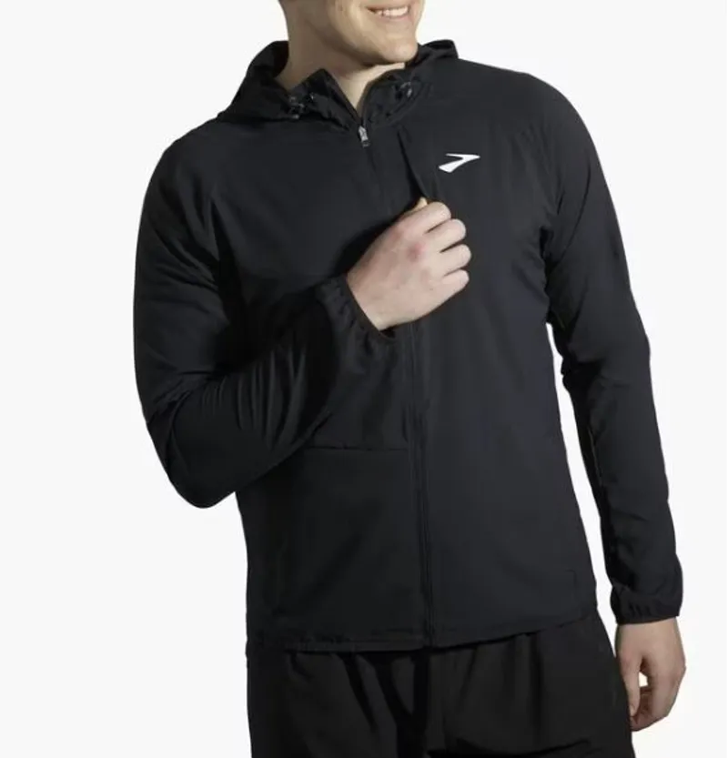 Brooks Men's Canopy Running Jacket in Black-5