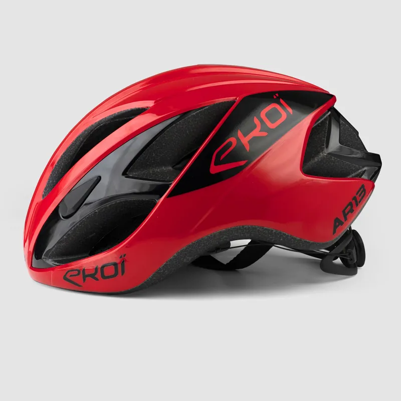 EKOI AR13 Cycling Helmet in Red Black