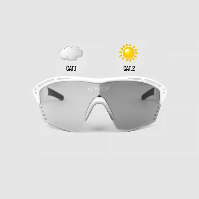 EKOI Cycling Glasses PERSOEVO4 PH Cat1-2 in White-1