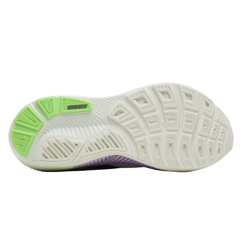Brooks Women's Ghost 18 Running shoes in White/Purple Hebe/Green-4